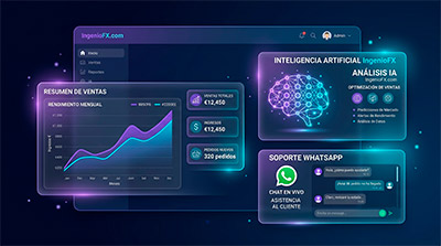 Ventas, automatización e Inteligencia Artificial integradas a tu web